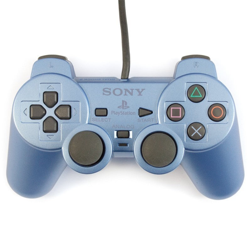 Original Dualshock 2 Controller SCPH-10010 Aqua Blue blau [Sony]