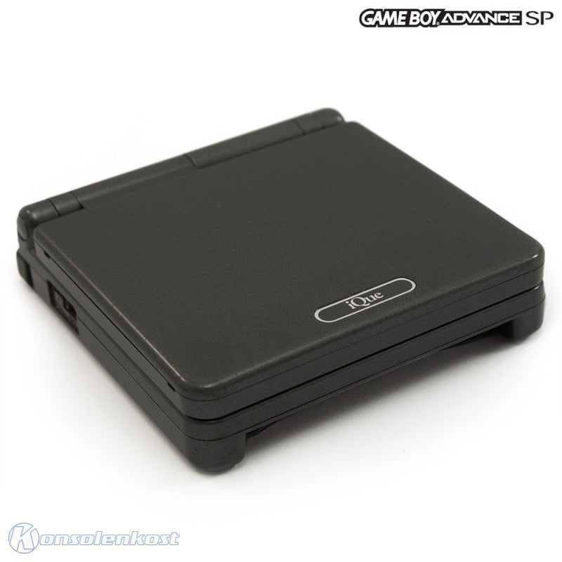 Konsole GBA SP iQue anthrazit AGS-101 + Netzteil — Limited Edition