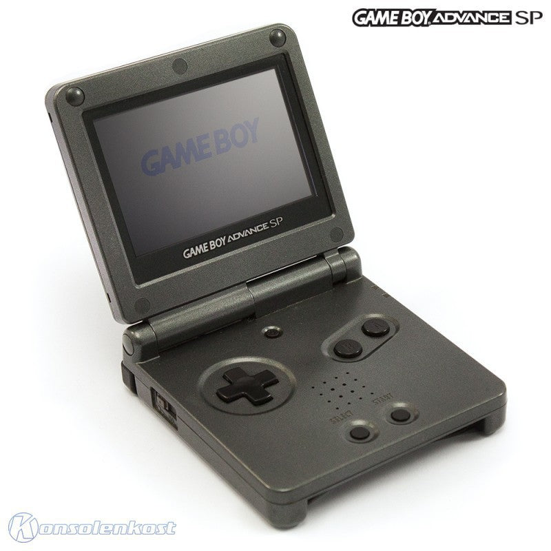 Konsole GBA SP iQue anthrazit AGS-101 + Netzteil — Limited Edition