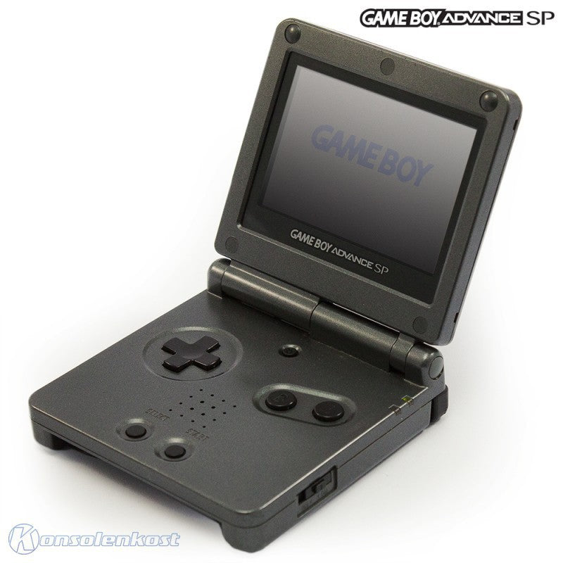 Konsole GBA SP iQue anthrazit AGS-101 + Netzteil — Limited Edition
