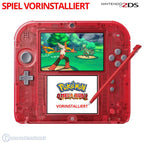 Konsole rot-transp. Pokemon Omega Rubin Edition + Spiel + Netzteil — rot-transp. Pokemon Omega Rubin Edition
