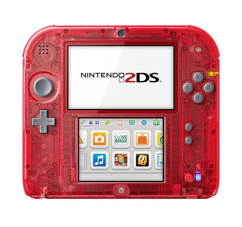 Konsole rot-transp. Pokemon Omega Rubin Edition + Spiel + Netzteil — rot-transp. Pokemon Omega Rubin Edition