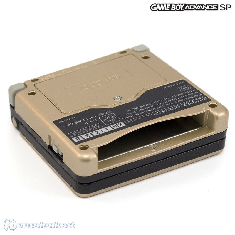Konsole GBA SP schwarz-gold Custom Mod The Legend of Zelda Triforce