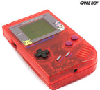 Konsole Classic DMG-01 Custom Case rot-transp. + Pokemon / Pikachu Display