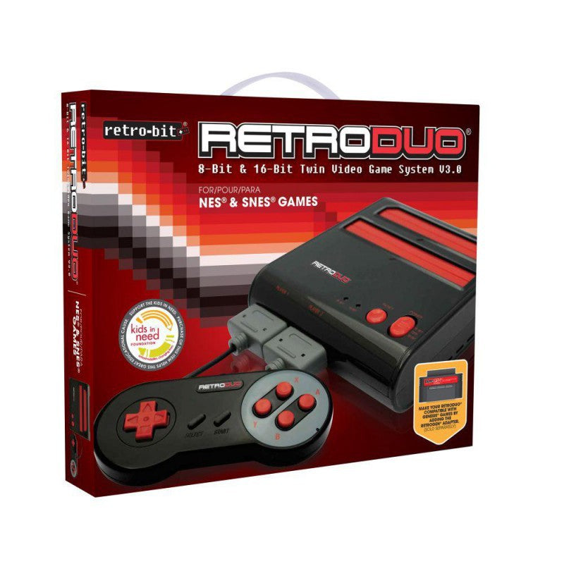 RetroDuo Twin System V3.0 schwarz-rot [Retro-bit] (US)