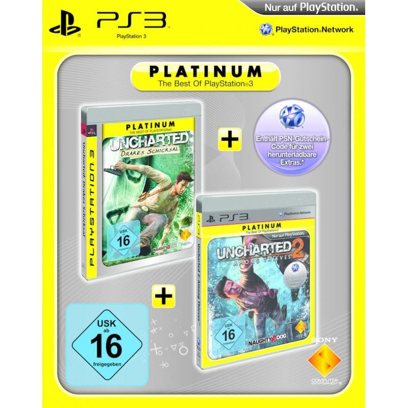 2 in 1 - Uncharted: Drakes Schicksal / Drake's Fortune + Among Thieves