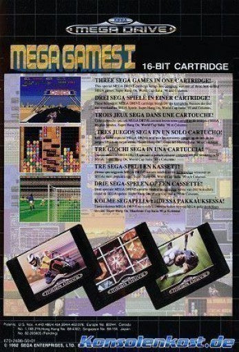 Mega Games 1: Super Hang On + World Cup Italia 90 + Columns (EU)