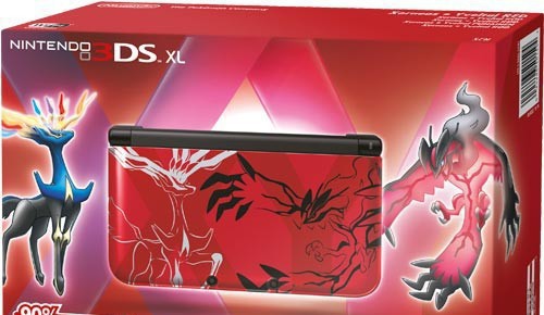 Konsole XL Pokemon XY Edition rot + Netzteil