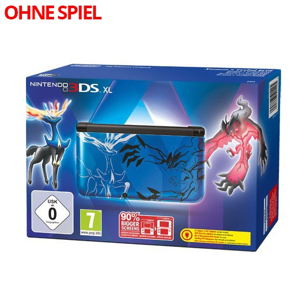 Konsole XL Pokemon XY Edition blau + Netzteil