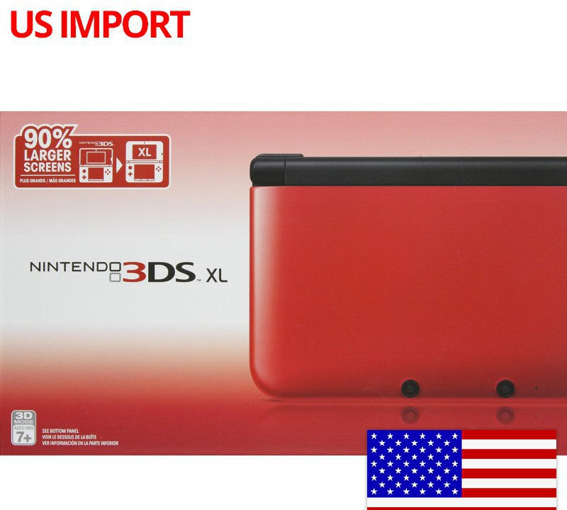 Konsole XL rot / schwarz + Netzteil (US)