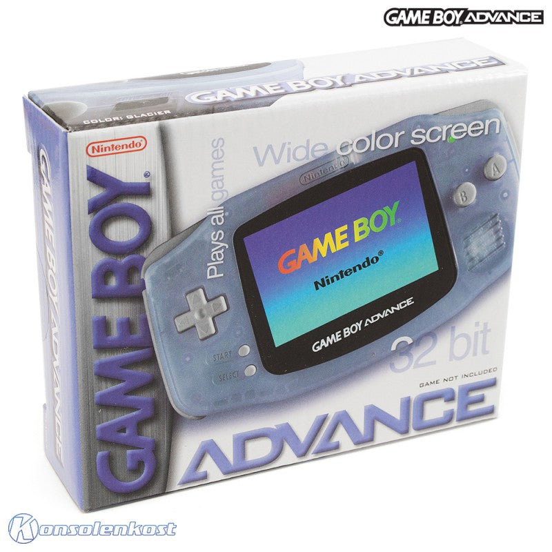 E-Reader Bundle: Konsole GBA Clear Blue Glacier + E-Reader + Spiel + Karten
