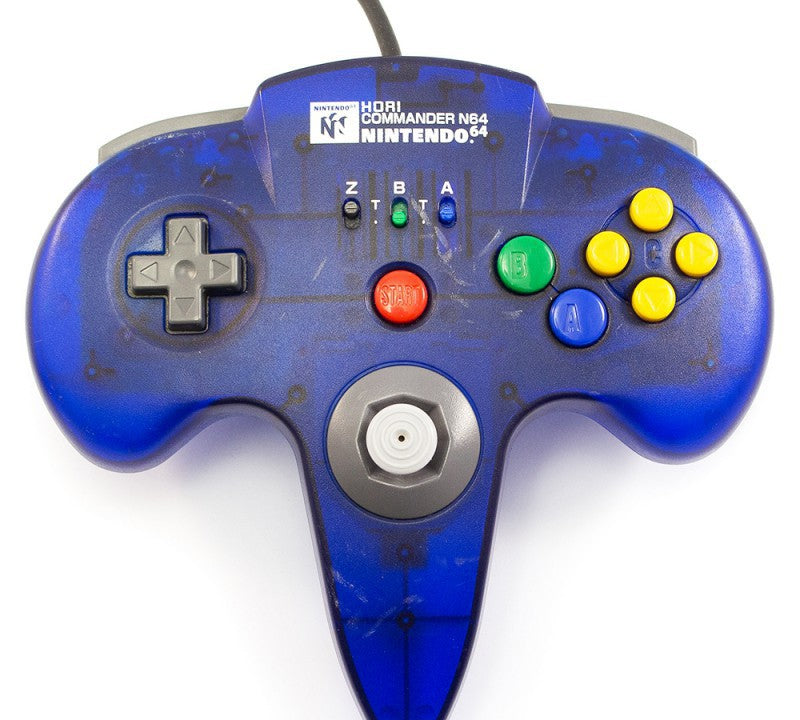 offiziell lizenzierter Controller / Pad blau-transp. Commander [Hori] (JP)