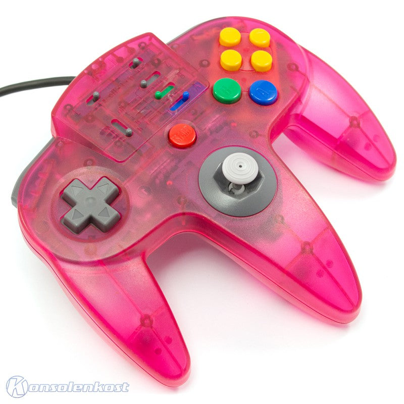 Controller / Pad mit Turbo pink-transparent [Ascii]