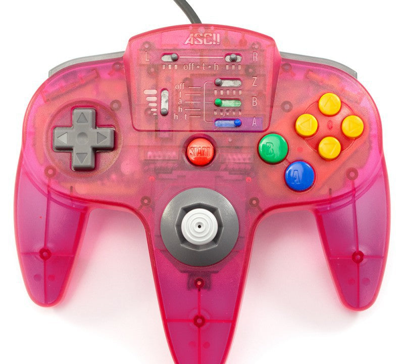 Controller / Pad mit Turbo pink-transparent [Ascii]