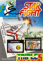 Acorn Electron - 3 in 1 - Star Fight + Skramble + Karate Warrior