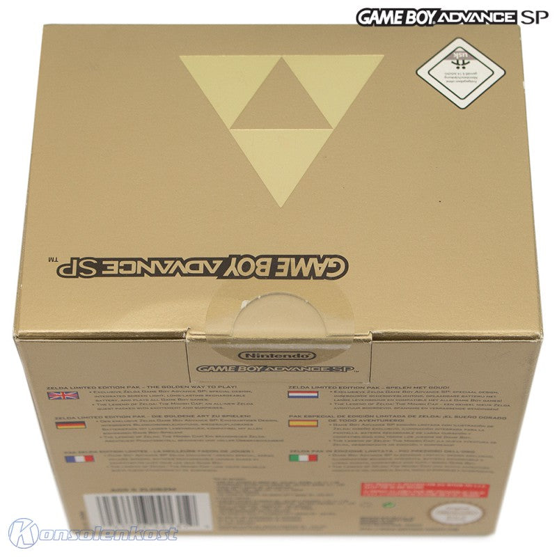 Konsole GBA SP Zelda + Zelda + Netzteil — Limited Edition