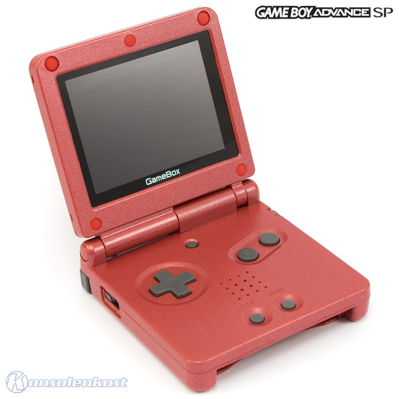 Konsole GameBox + Netzteil dunkelrot