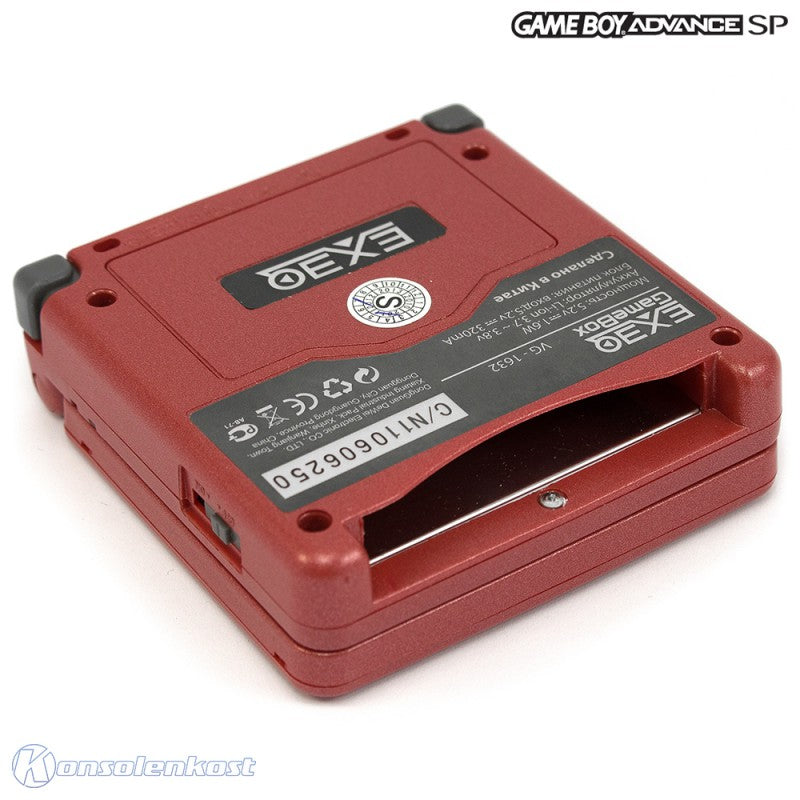 Konsole GameBox + Netzteil dunkelrot