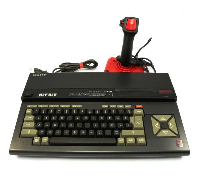 MSX Konsole Hit Bit 75D + Joystick + Zubehör [Sony]