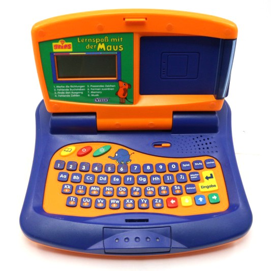 V-Tech Konsole / Lerncomputer Die Sendung mit der Maus + Spielekarten