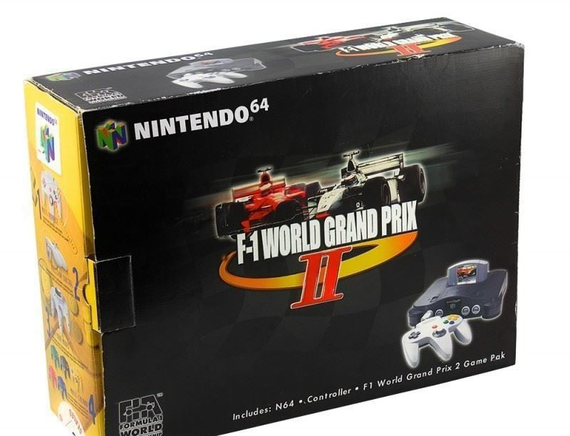 Konsole F1 World GP 2 Pak + Spiel + Original Controller + Zubehör