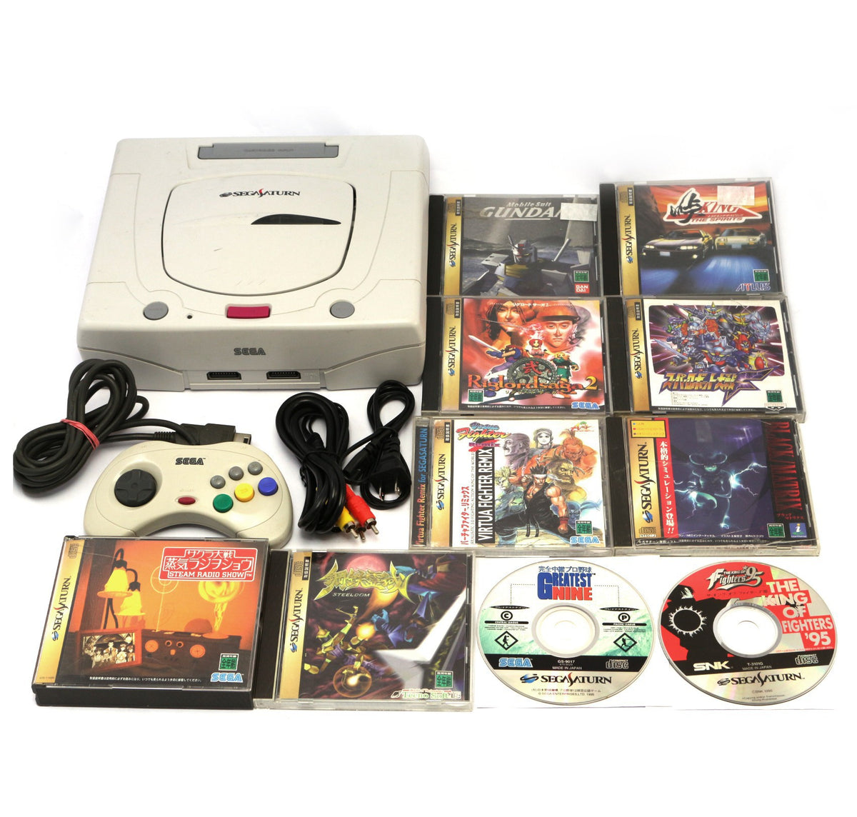 Set 19: Konsole 2G + Original Controller + Zubehör + 10 Spiele (JP)