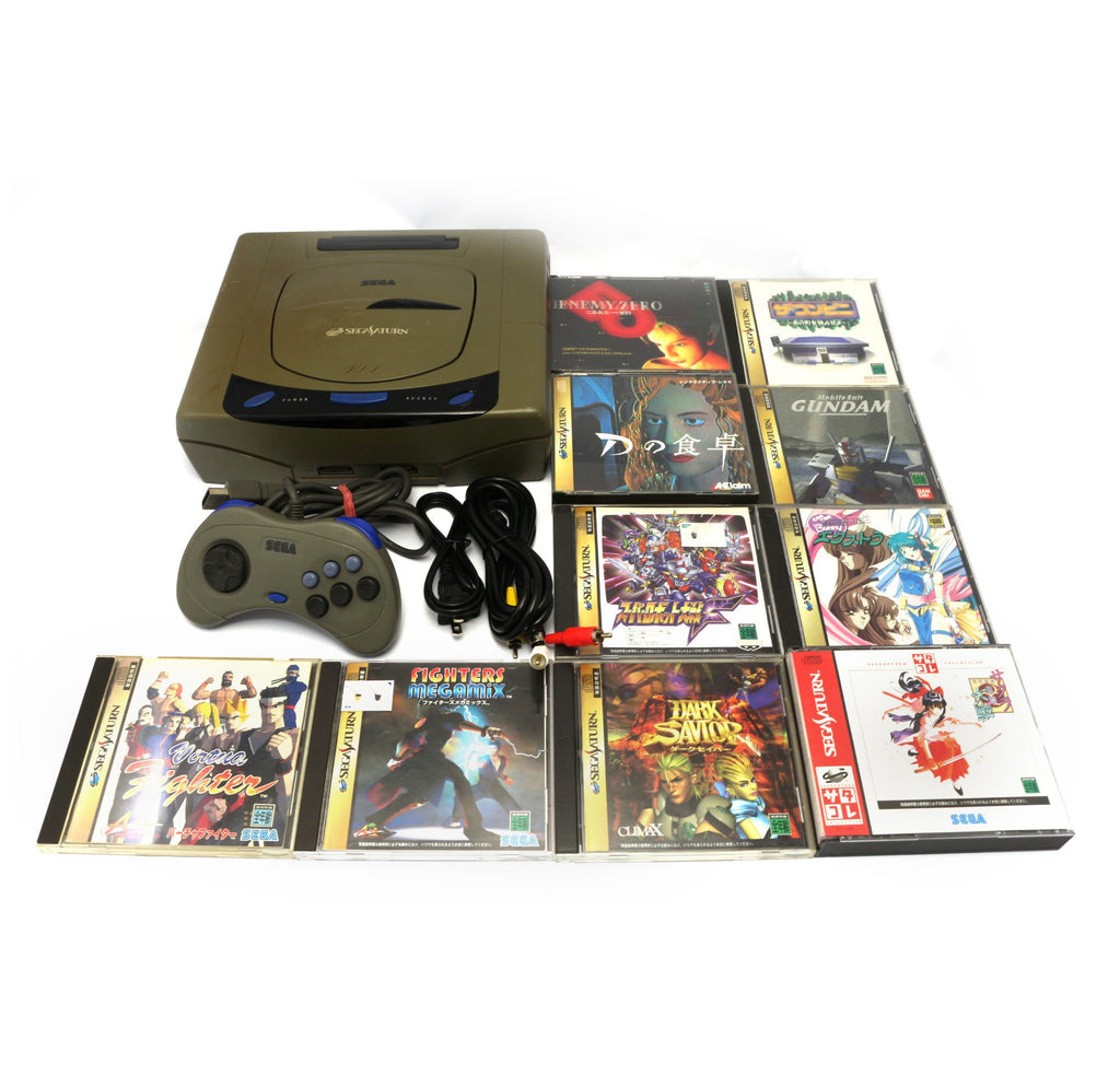 Set 22: Konsole 1G + Original Controller + Zubehör + 10 Spiele (JP)