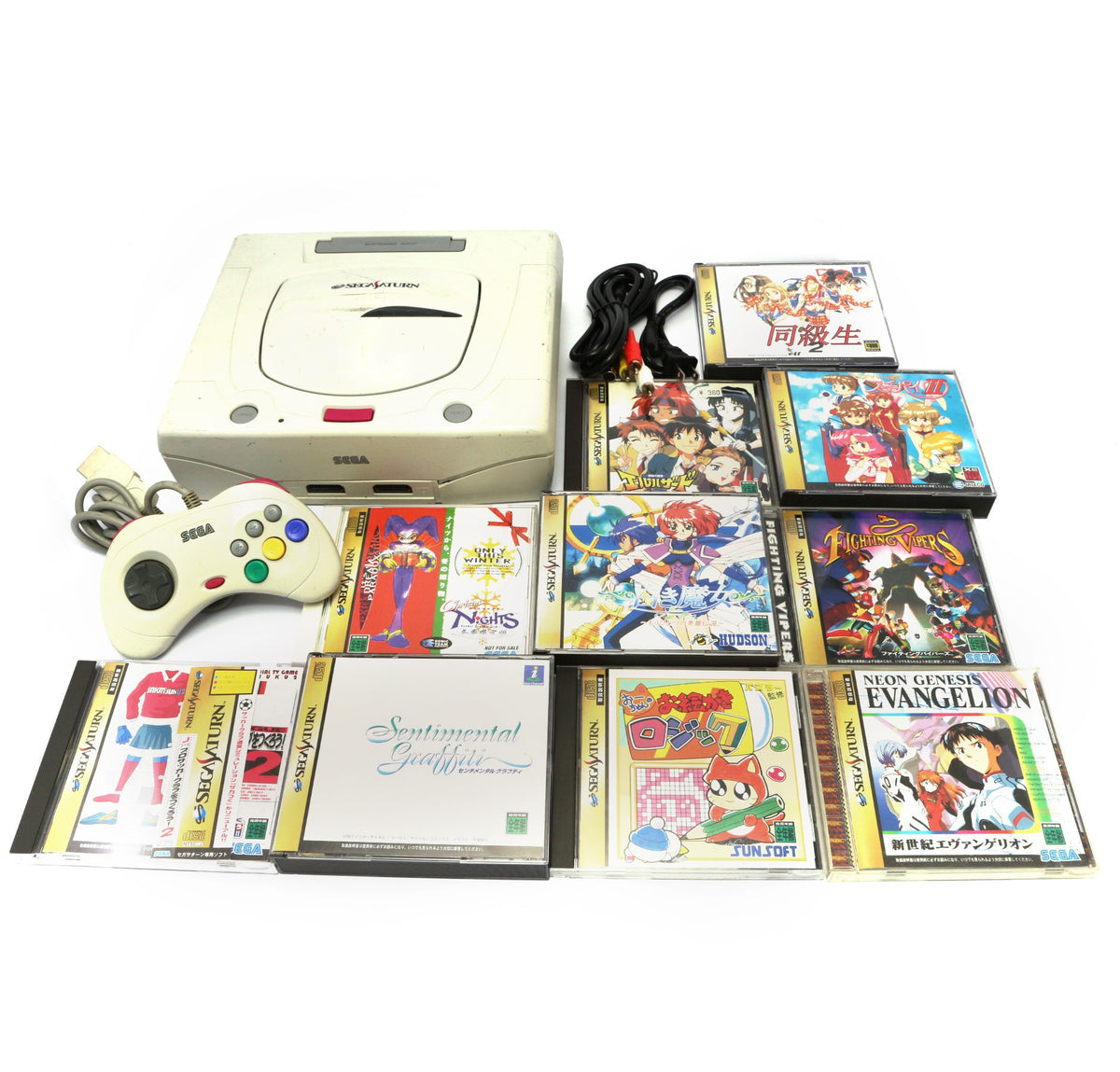 Set 23: Konsole 2G + Original Controller + Zubehör + 10 Spiele (JP)