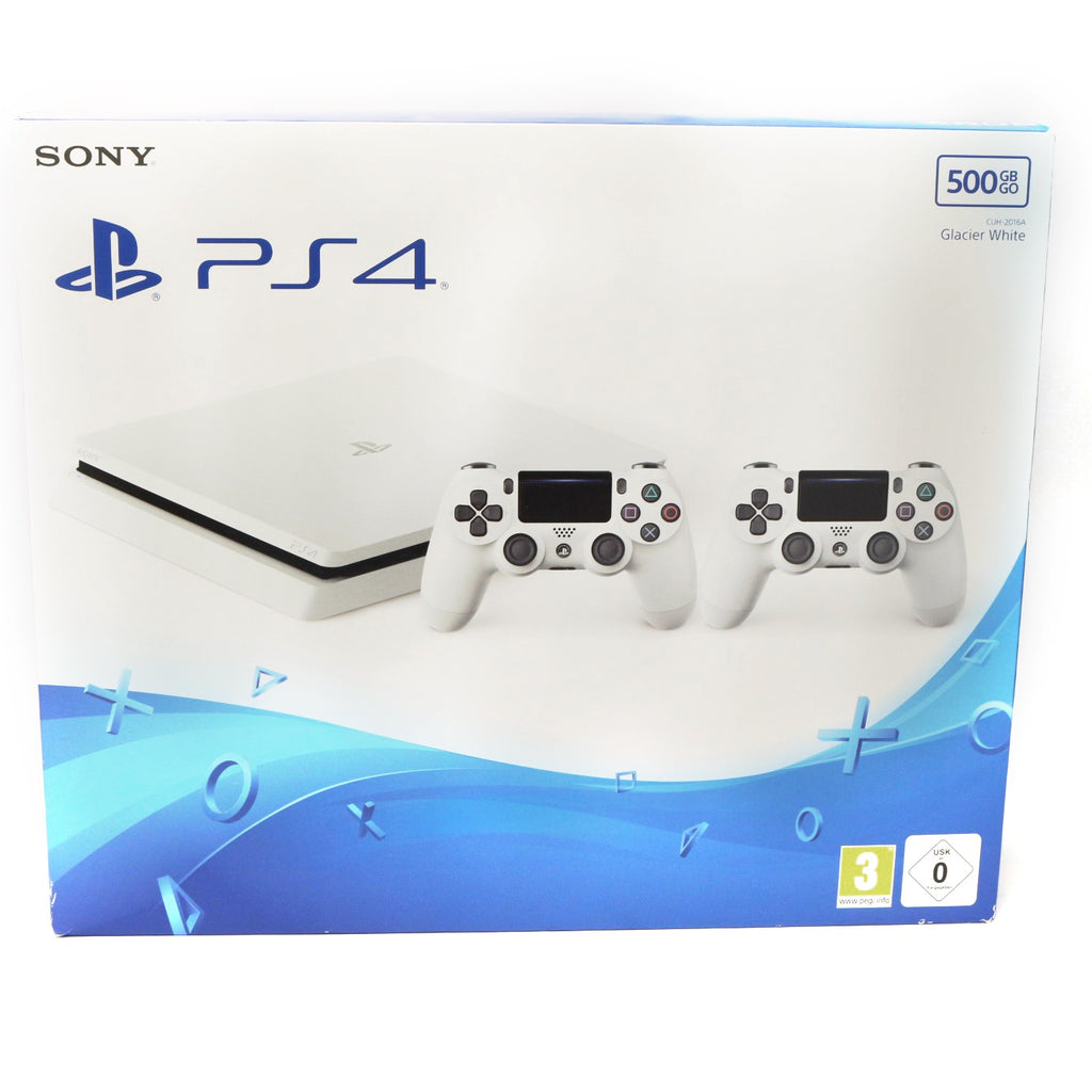 Konsole Slim 500GB weiß + 2 Original Controller