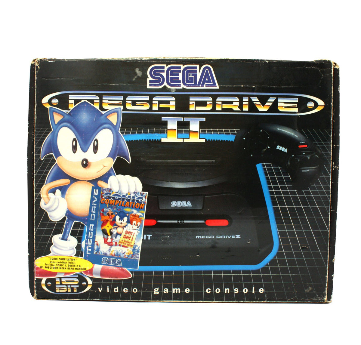 Konsole MD2 + Sonic Compilation + Original Controller
