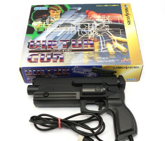 Original Virtua Gun / Lightgun / Pistole / Light Phaser HSS-0122 schwarz [Sega]