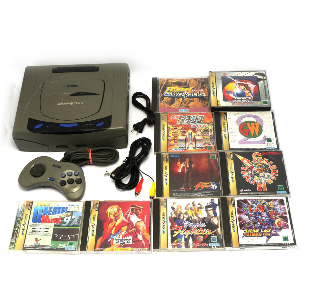 Set 26: Konsole 1G + Original Controller + Zubehör + 10 Spiele (JP)