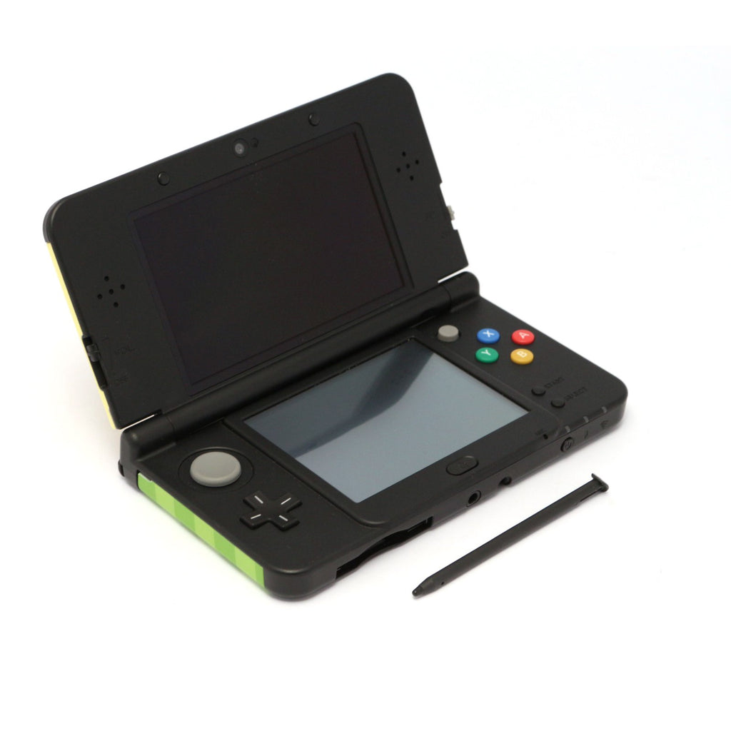 Konsole schwarz + Animal Crossing Melinda Faceplate + Netzteil