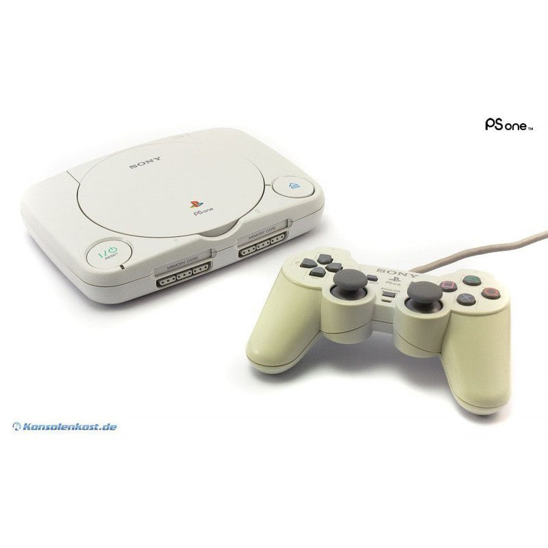 Konsole PSOne Slim + Original DualShock Controller schwarze Box