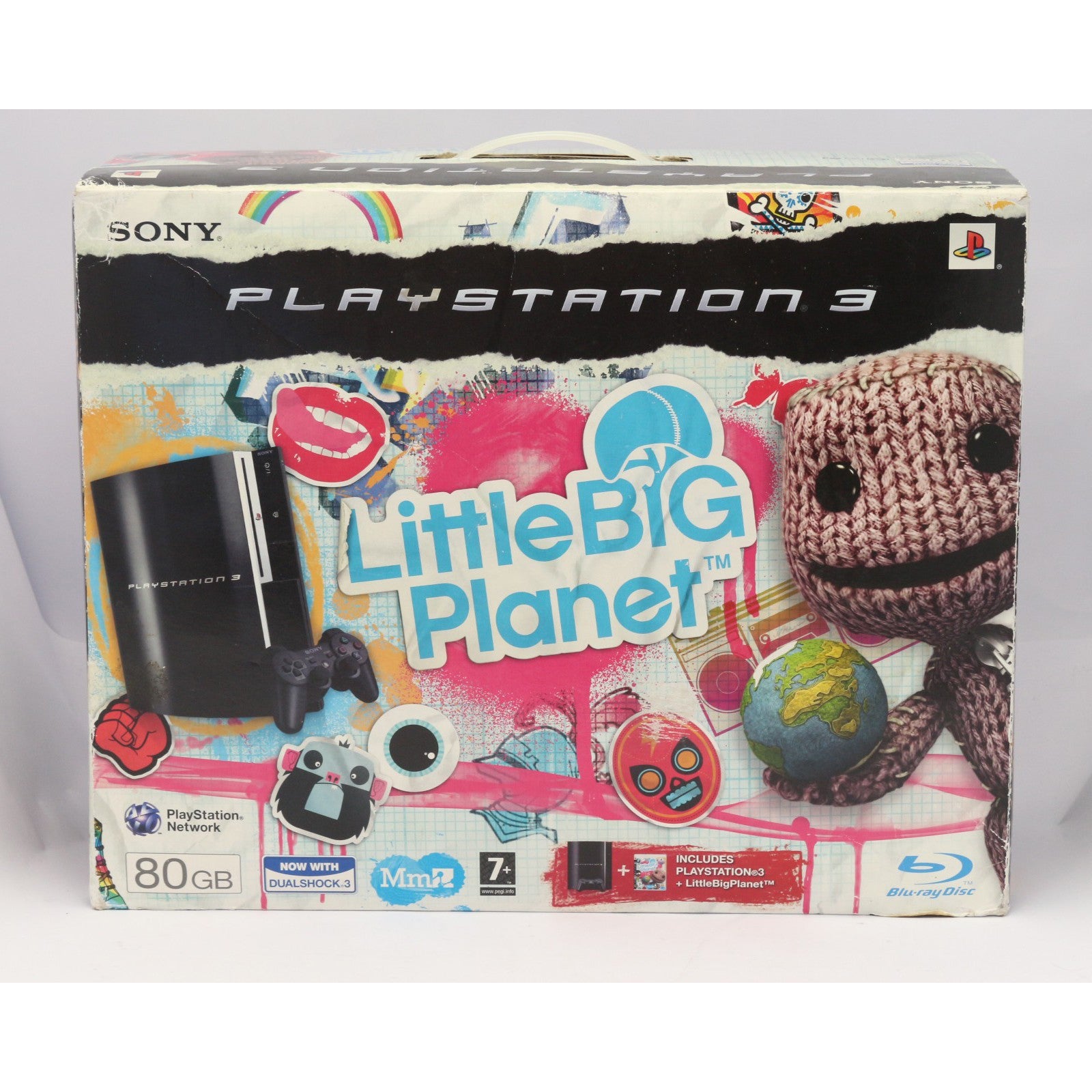 Konsole FAT 80GB + Little Big Planet + Original Controller