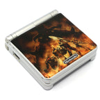 Konsole GBA SP silber Platinum Warhammer Custom Design
