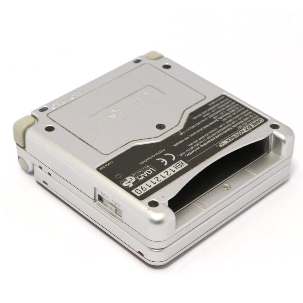Konsole GBA SP silber Platinum Warhammer Custom Design