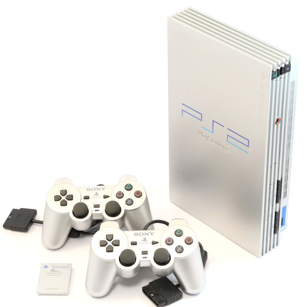 Konsole silber/Picture-Cover + 2 DualShock Controller