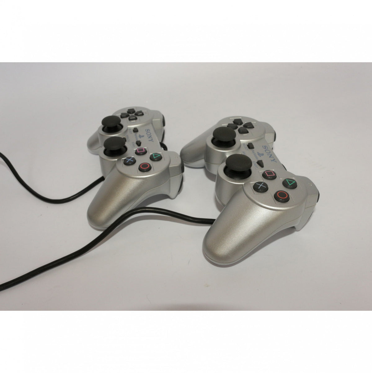 Konsole silber/Silver-Cover + 2 DualShock Controllern