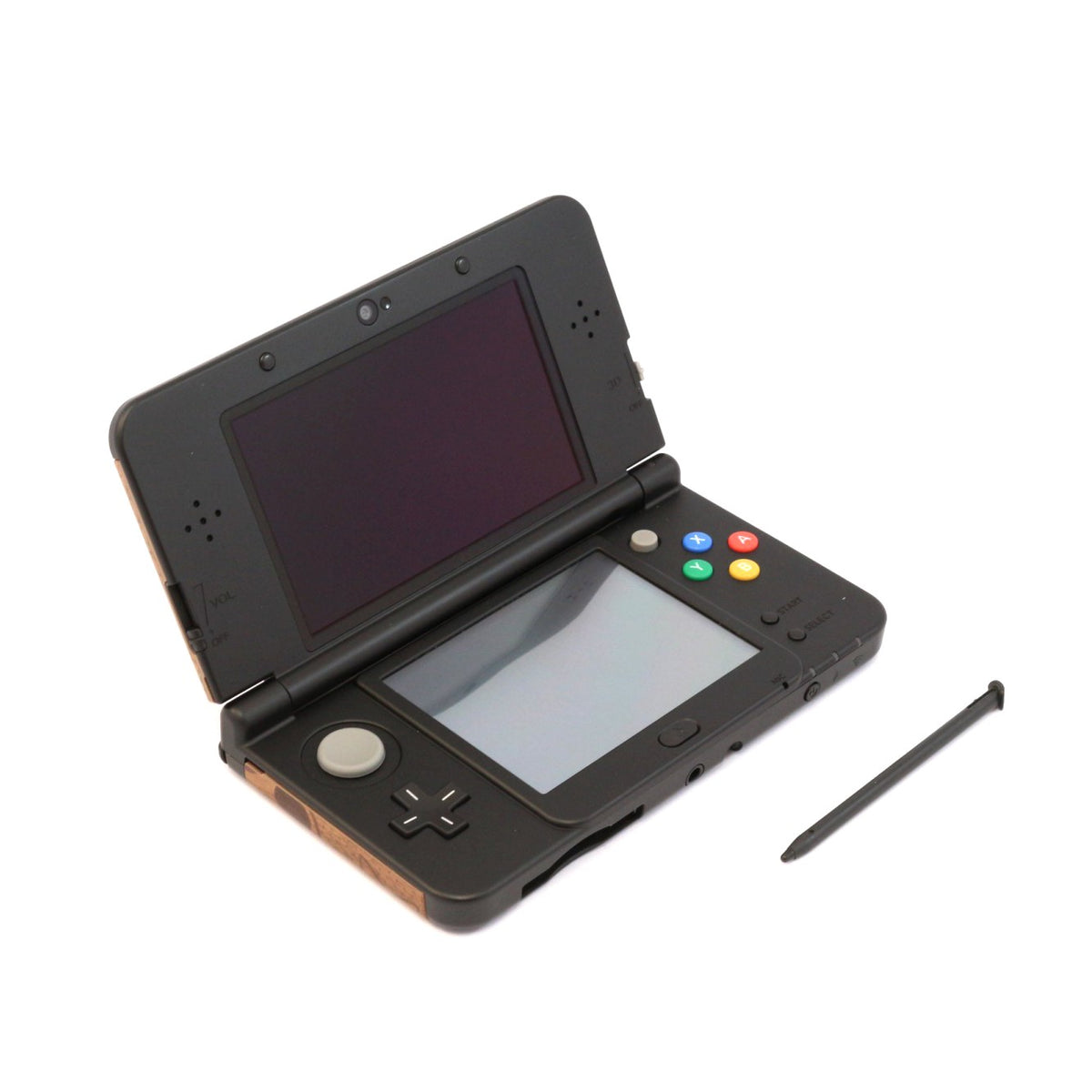 Konsole schwarz + Super Mario Cover Plates + Netzteil