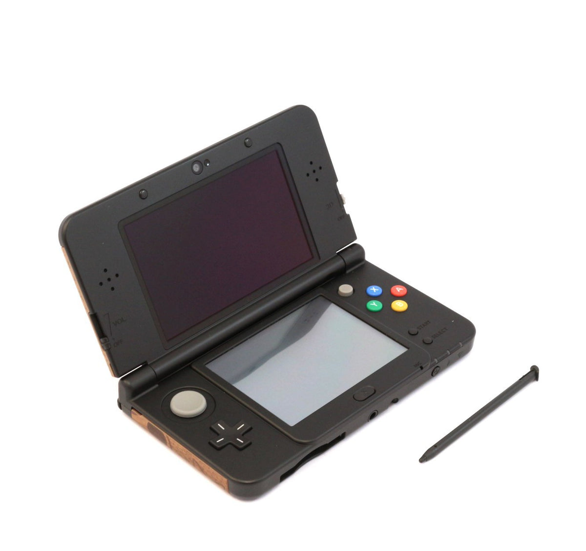 Konsole schwarz + Super Mario Cover Plates + Netzteil