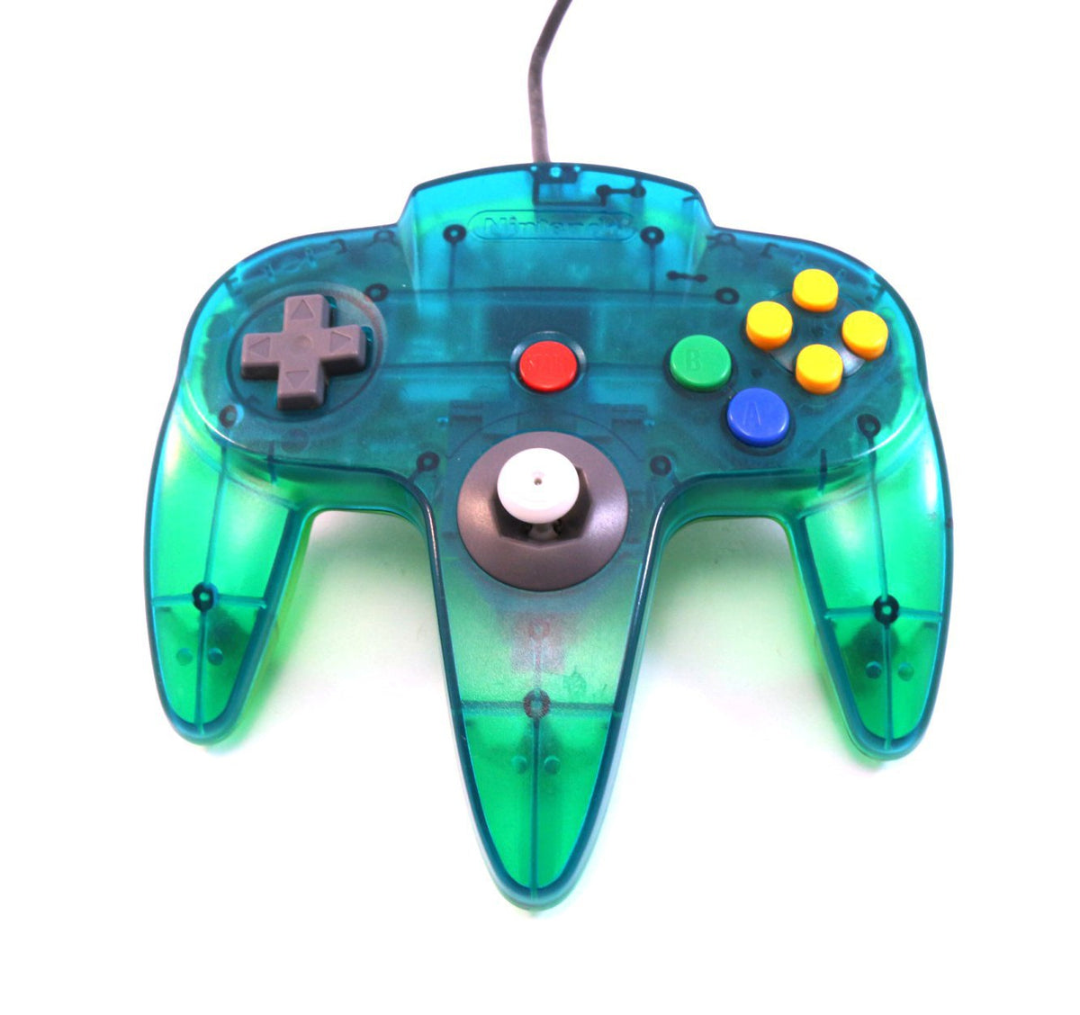 Original Controller clear blue-green / blau-grün transp. NUS-005 [Nintendo]
