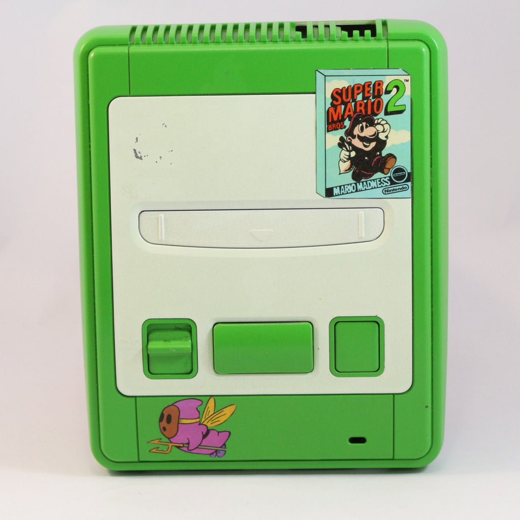 Konsole Custom Case Design grün-weiß Super Mario