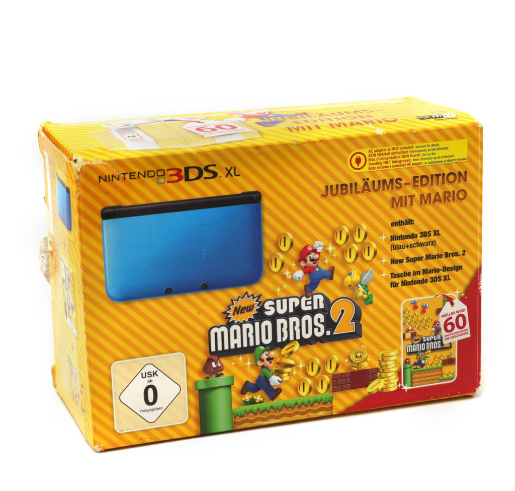 Konsole XL blau New Super Mario Bros. 2 Edition + Netzteil