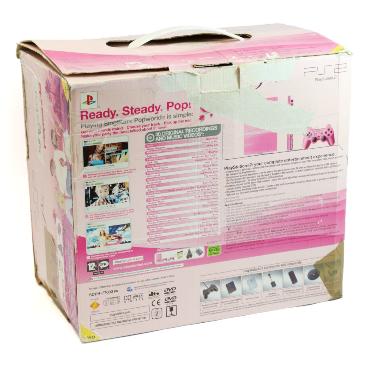 Konsole Slim SCPH-7700x pink + SingStar Popworld