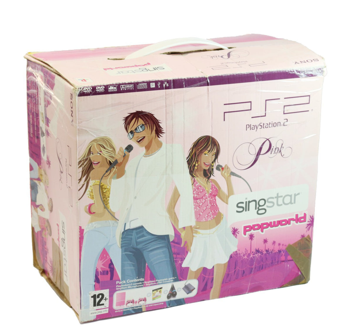 Konsole Slim SCPH-7700x pink + SingStar Popworld