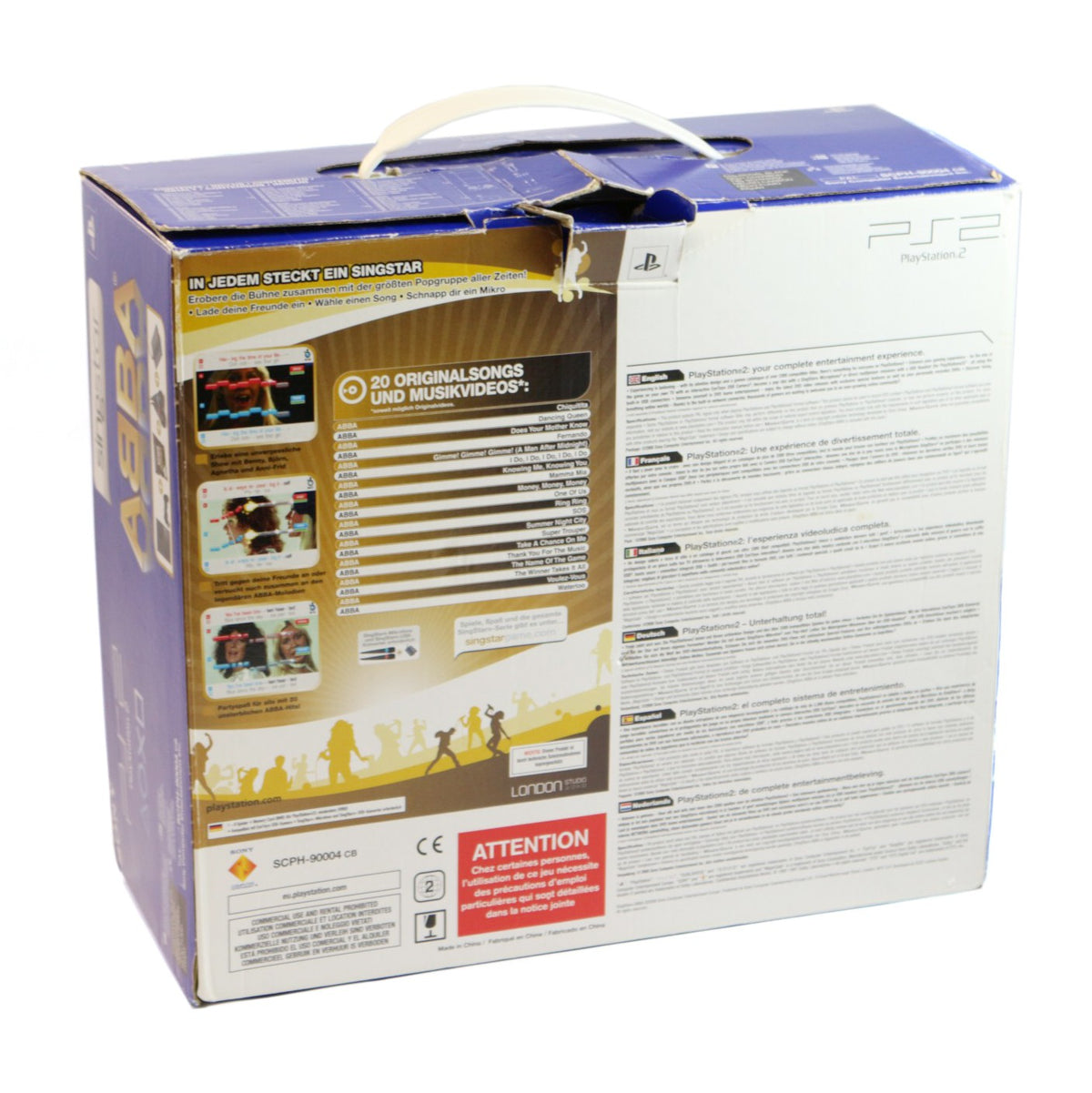 Konsole Slim 2G SCPH-9000x SingStar Abba Bundle + Original Controller