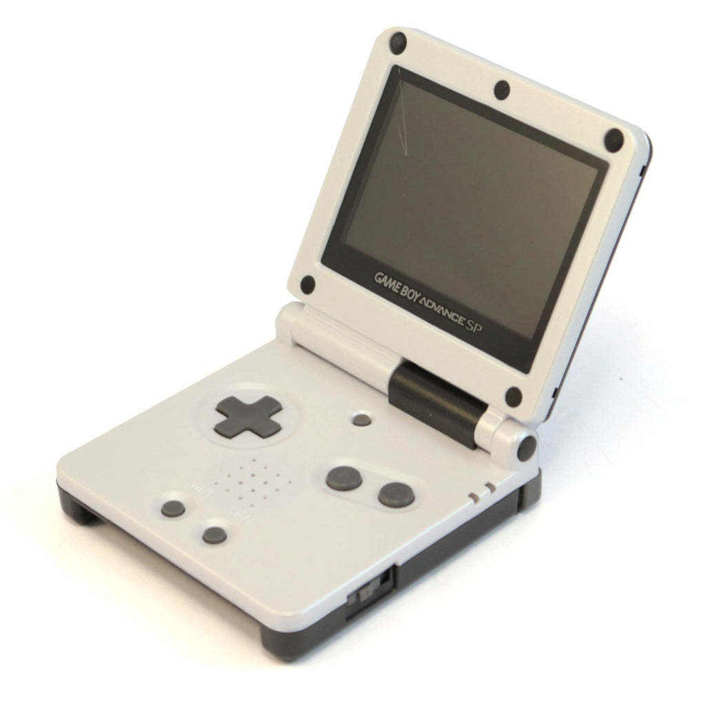 Konsole GBA SP AGS-101 schwarz-weiss Custom Case Mod Black&White