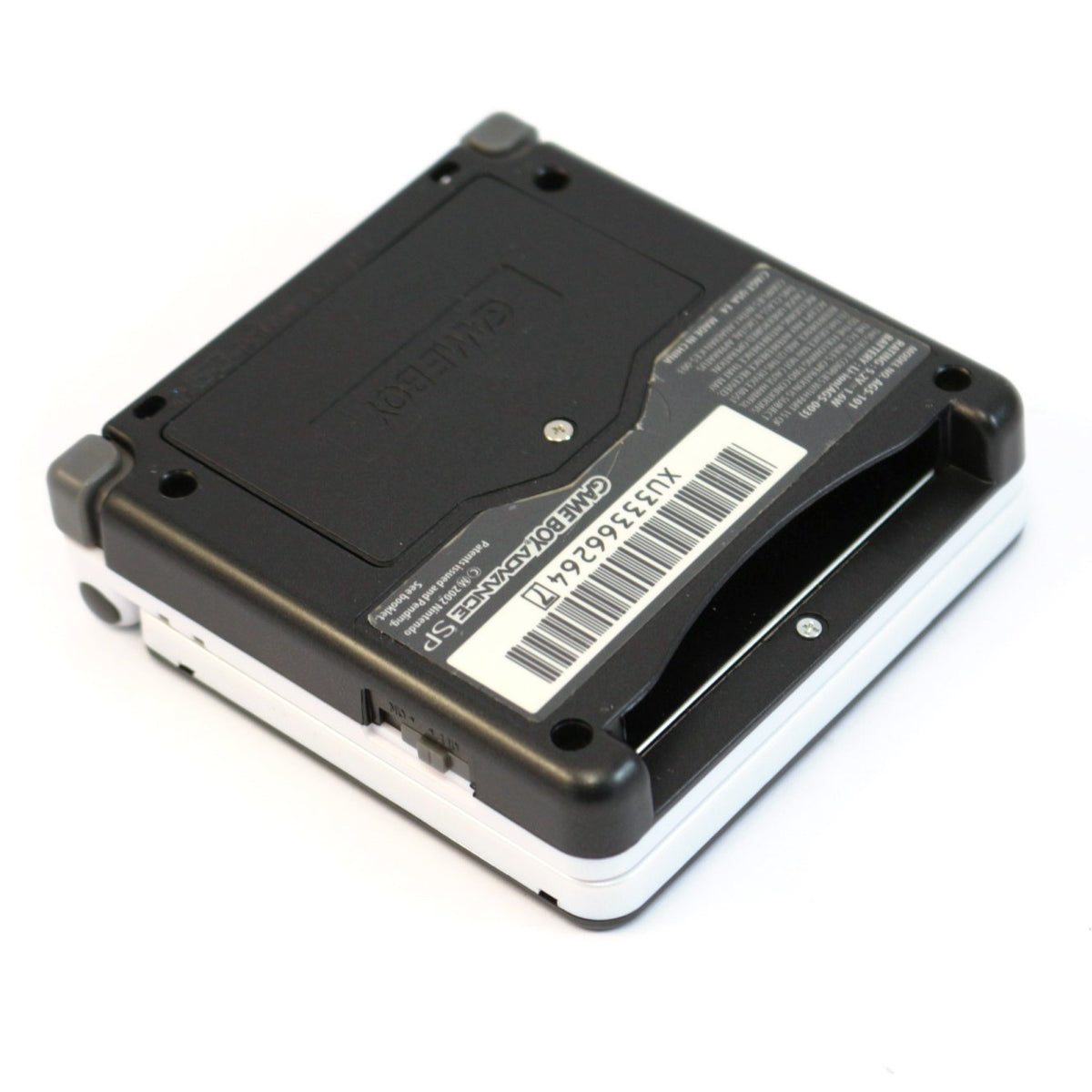 Konsole GBA SP AGS-101 schwarz-weiss Custom Case Mod Black&White