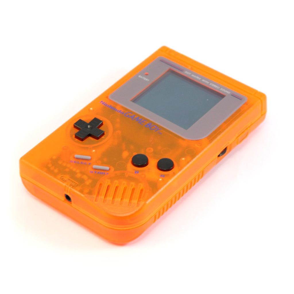 Konsole Classic DMG-01 Custom Case orange-transp. + Backlight rot